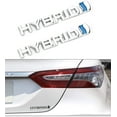 thumbnail image 4 of 2pcs Hybrid Emblem, 3D Metal Logo Letters Badge, Car Side Mudguard Rear Trunk Emblem Decals, 4 of 6
