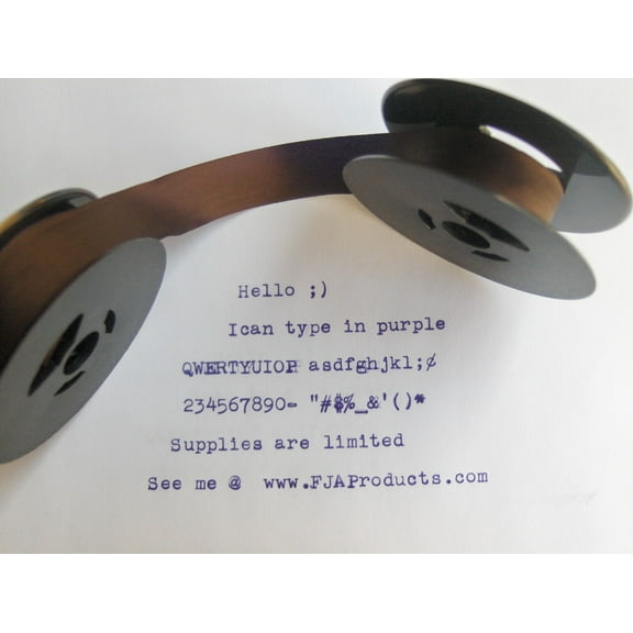 Sears Medalist Purple Ink Typewriter Ribbon   Free Shipping