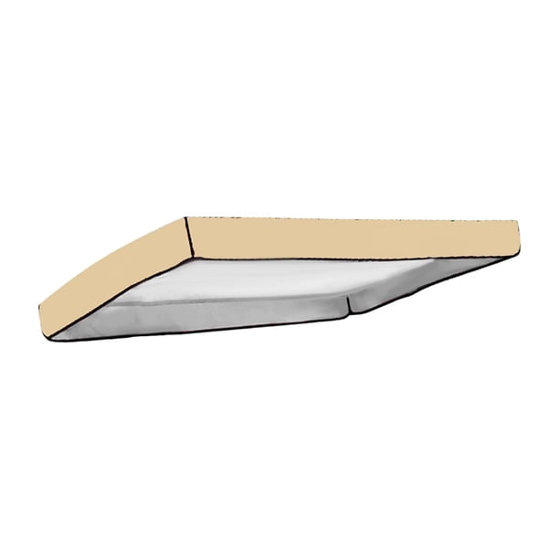 Cubierta de repuesto para toldo de columpio, cubierta de repuesto para sombrilla, impermeable, para columpio de 3 personas beige