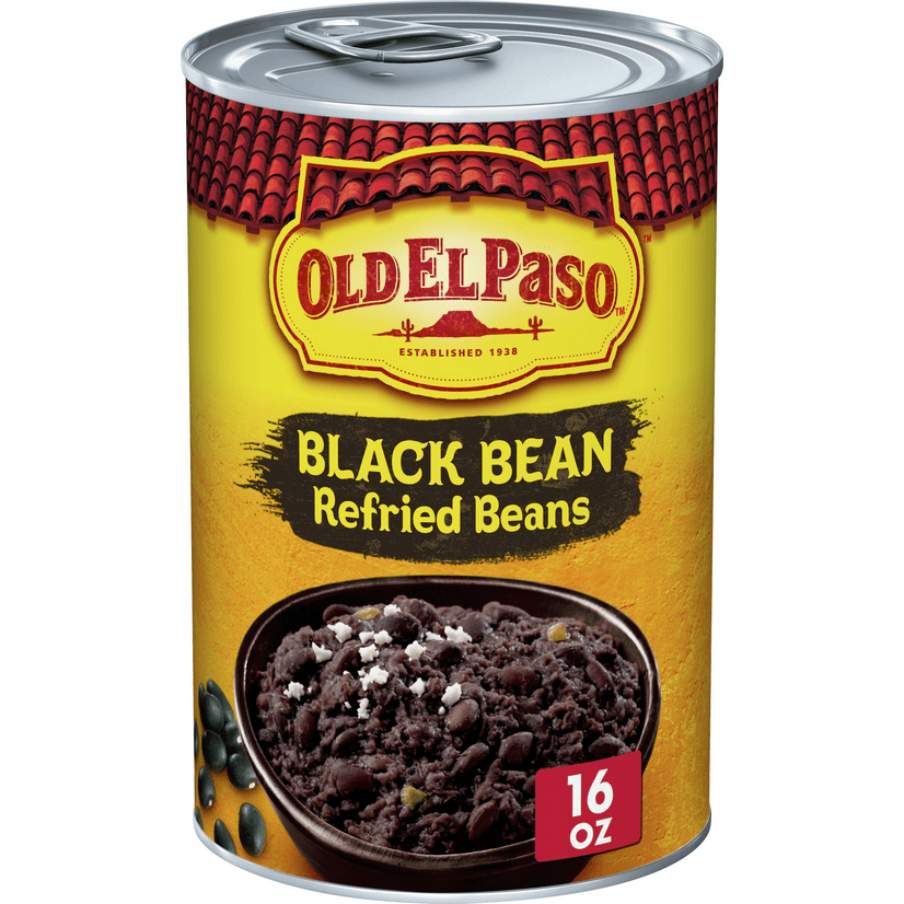 Old El Paso Black Bean Refried Beans, 16 oz
