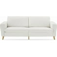 thumbnail image 2 of EastVita 84" Large Loveseat Sofa Couch with Streamlined Armrests & Wood Feet, Modern Boucle Sofa for Living Room, 2 of 7