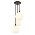 thumbnail image 5 of Innovations Lighting - White Venetian - 3 Light Cord Hung Multi Pendant In, 5 of 7