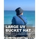 thumbnail image 5 of Gorro Zylioo para el sol, extra grande y ligero, negro, 5 of 8