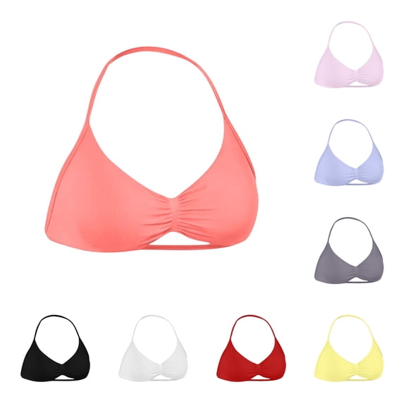 SPZTSX Strappy Bra Sports Bras for Women, Backless Padded Impact Strappy Bra Workout Gym Yoga with Removable Cups