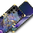 thumbnail image 4 of FKBRCL4U Compatible with Samsung Galaxy S24 Ultra Case, Glistening Golden Butterfly Vibrant Purple Blue Luxury Golden Decoration for Girl Women Soft TPU Shockproof Protective Hard PC Back, 4 of 7