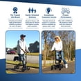thumbnail image 3 of Economy Knee Scooter - Steerable, Foldable, Dual Brakes, for Surgery Recovery and Injuries, Black, 3 of 9
