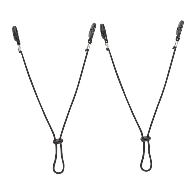 GOOHOCHY Clips de correa de sombrero ajustable de 2 piezas clips a prueba de viento de la correa retenedores correas anti-perdidas