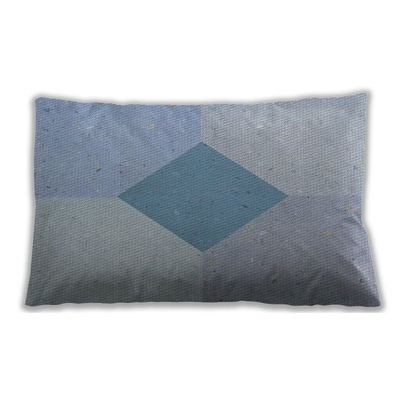 Ahgly Company Outdoor Rectangular Patterned Lumbar Throw Pillow, 13 inch by 19 inch