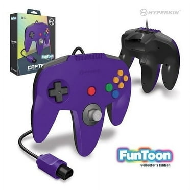 Nintendo 64 Captain Premium Controller For N64 (Rival Purple) - Hyperkin