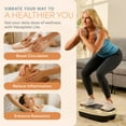 thumbnail image 3 of LifePro HexaPlate Lite Vibration Plate Exercise Machine with Magnetic Acupoints – Compact Full Body Vibration Plate for Beginners, Recovery & Daily Home Workouts - Light Gold, 3 of 9