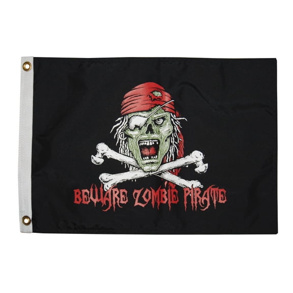 Taylor Made 1610 Pirate Zombie Nylon Flag - 12" x 18"