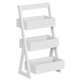 3Shelf Storage Caddy, White