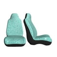 thumbnail image 3 of Sikiie Teal Turquoise Glitter Car Seat Covers 2PCs Front Car Seat Covers Universal fit for Most Cars SUVs and Trucks-2 PCS, 3 of 9