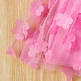 thumbnail image 6 of Letdown Toddler Girls Princess Tutu Dress - Tulle Skirt with Ruffle Sleeves & Floral Patch, Birthday & Holiday Party Dress, Casual Photo Outfit (Pink,3-4 Years), 6 of 7