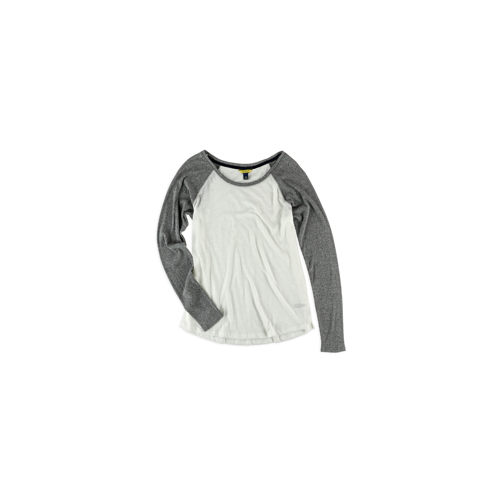 Aeropostale T-Shirt Basique Raglan LS pour Femmes, Blanc Cassé, Juniors, Très Petit