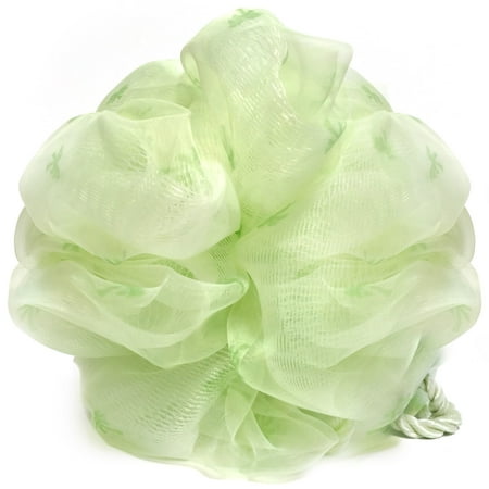 Spa Sister Chiffon Dreamy Bath Sponge, Celery/Palms