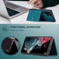 thumbnail image 6 of Case for Samsung Galaxy S22 Ultra [Not for S22 or S22 Plus], Detachable Magnetic Wallet Credit Card Slot Kickstand Cover Support Wireless Charging Compatible with Samsung Galaxy S22 Ultra (Blue), 6 of 9