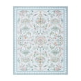 thumbnail image 6 of Lahome Decor 8'x10' Area Rug, Floral Washable Rugs for Living Room, Non Slip Soft Ultra-Thin Indoor Decor Elegant Carpet Vintage Flower Rug Indoor for Bedroom Dining Room Blue, 6 of 11