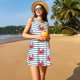 thumbnail image 3 of Disketp Cute Red Crabs With Nautical para Vestido sin Mangas para Mujeres, Vestidos de Verano para Mujeres, Casual y Holgado para la Playa, 3 of 7