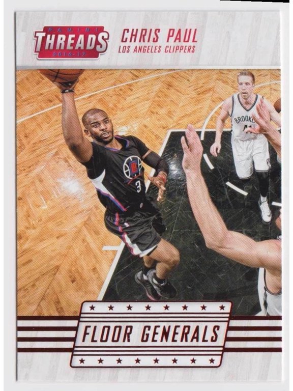 2016-17 Panini Threads Floor Generals Red #3 Chris Paul Clippers NBA Parallel Insert Los Angeles Clippers NBA Basketball Trading Card