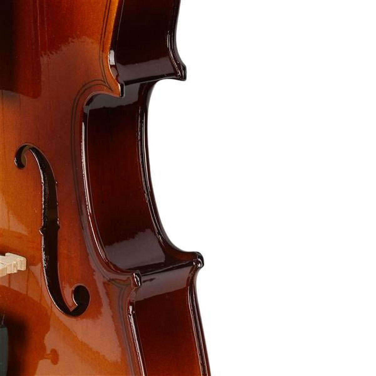 1/2 Size Acoustic Violin Set for Beginners Ages 9-12 - Full Size Wood Violin with Case, Bow, Rosin & Soft Case Interior - Natural Finish