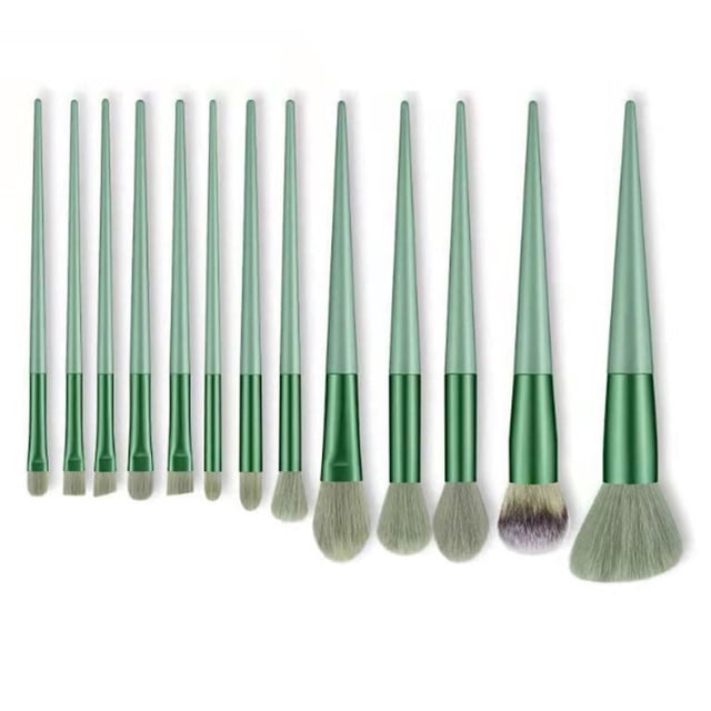 Professional Cosmetic Brushes,Makeup Brushes 13pcs Green Makeup Tool Professional Makeup Brushes Enhanced Features
