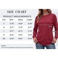 thumbnail image 5 of MOSHU 3 Pack Pullover Sweatshirts for Women Crew Neck Long Sleeve Shirts Casual Loose Fit Sweatshirts Curved Hem Tunic Tops, 5 of 9