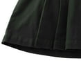 thumbnail image 6 of Bienzoe Girl's Cotton Stretch Elastic School Uniform Pleated Skirt XL Black, 6 of 11