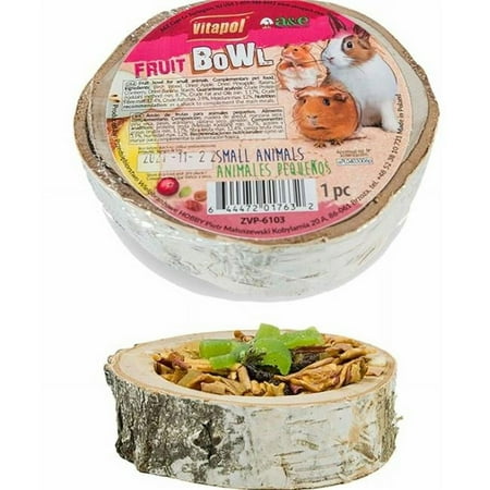 UPC: 0644472003871 | A&E Cage 644147 Vitapol Small Animal Wood Treat Fruit Bowl – Small