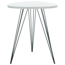 SAFAVIEH Wolcott Retro Mid-Century Side Table, Grey/Black