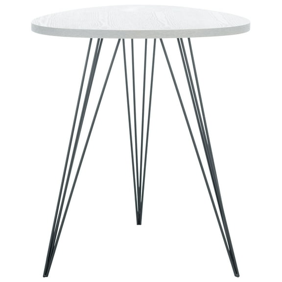 SAFAVIEH Wolcott Retro Mid-Century Side Table, Grey/Black
