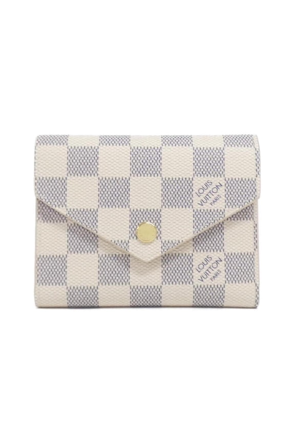 Pre-Owned Louis Vuitton Damier Azur Portefeuille Victorine N64022 Wallet