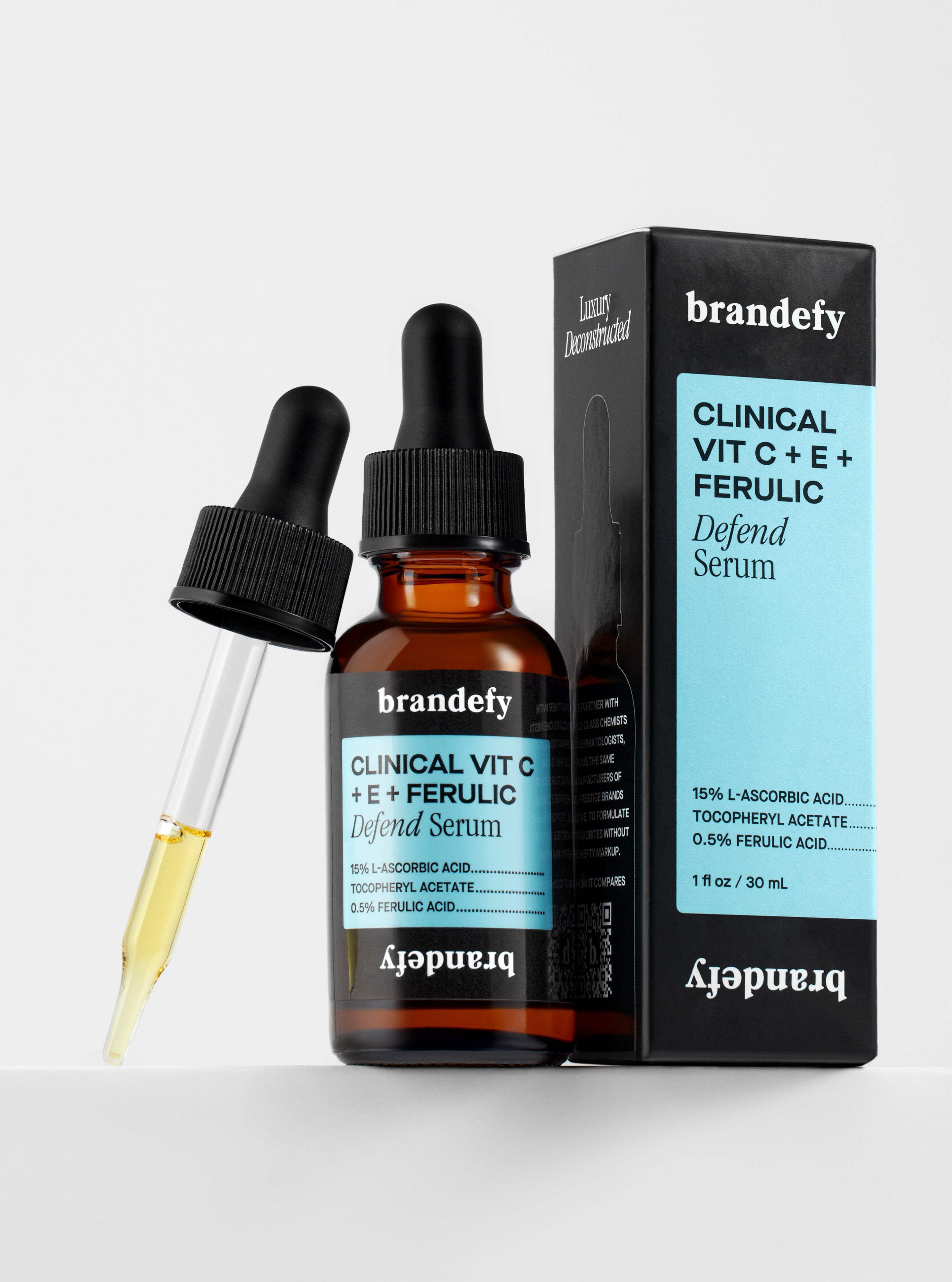 Brandefy 15% Vitamin C + E Ferulic Acid Serum, 1 fl oz