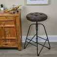 thumbnail image 3 of Gripper Faux Leather 14" x 14" Non-Slip Tufted Barstool Cushions, 2 Count, 3 of 4