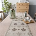 thumbnail image 4 of Mantel rústico de lino de algodón con borla para mesa de comedor rectangular, 140x180cm Noticed HA9063-01B, 4 of 7