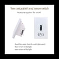 thumbnail image 2 of Smart Light Switch Wall Light Switch Wave Infrared Sensor No Need Touch Electrical Power on Off US Plug, 2 of 7