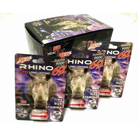 Rino 69 Extreme 9000 Male Sexual Performance Enhancer (Pack of