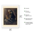 thumbnail image 2 of The Potato Peeler - From an Original Color Painting by Vincent Van Gogh c.1885 - Japanese Unryu Rice Paper Art Print 24 x 32 in, 2 of 4