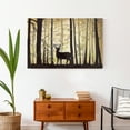 thumbnail image 4 of Creative Products Deer In Ominous Forest 36 x 24 Canvas Wall Art, 4 of 5
