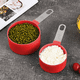thumbnail image 5 of Tazas medidoras apilables con mango de acero inoxidable para medir ingredientes secos y líquidos, 5 of 6