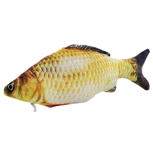 Plush Animal Toy Lifelike Stuffed Fish Catnip Toy for Cat & Kitten
