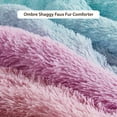 thumbnail image 4 of Mi Zone Full/Queen Comforter Set Shaggy Faux Fur Ultra Soft 3-Piece Ombre Design Warm Bedding Sets Purple, 4 of 11