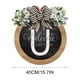 thumbnail image 4 of Corona de puerta principal Hmsavn con apellidos, ideal para todo el año, placas decorativas colgantes, corona única con apellidos, colgador de puerta para todas las estaciones, decoración para el, 4 of 4