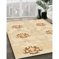 thumbnail image 3 of Ahgly Company Machine Washable Indoor Rectangle Abstract Khaki Gold Area Rugs, 7' x 9', 3 of 7