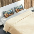 thumbnail image 5 of Yayeee Pillowcase Standard Size Set of 2 Satin Wrinkle Resistant Pillow Case, Starry Pizza, 5 of 8