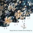 thumbnail image 6 of Pioneer Flower Floral Print Pattern Shower Curtain 72"x84" ,Bathroom Decorative Shower Curtains Set with 12 Hooks,Modern Waterproof Washable Shower Curtain, 6 of 6
