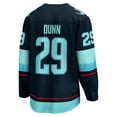 thumbnail image 3 of Men's Fanatics Vince Dunn Deep Sea Blue Seattle Kraken Home Breakaway Player Jersey, 3 of 3