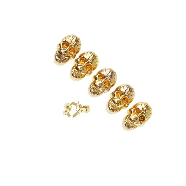 QualitChoice Metal Studs Screwback Studs Diversify Crafting Projects With Unique Stylish Features Skull Head Rivets Screwback Spikes