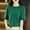 Green, variant on ALLLIST Green Cute Summer Tops for Women Solid Elbow-Length Crew Neck T-Shirts Womens Shirts
