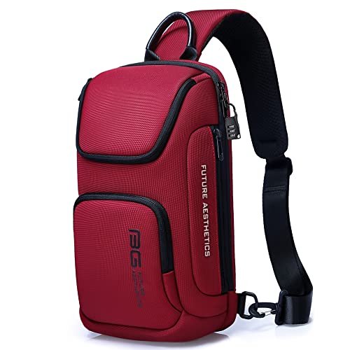 Bange Sling Bag, Bolsa de hombro para hombres impermeables Bolsas para el hombro de la cuerpo de la cuerda cruzada para hombres ...
